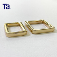 Gesper Tas Bahan Zinc Alloy Grosir TANAI, Aksesoris Perlengkapan Tas, Kawat Pipih Tebal, Gesper Persegi untuk Tas Tangan