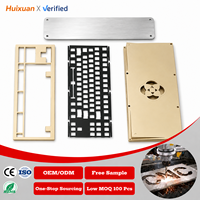 Boîtier de clavier mécanique en aluminium 6061 6063 anodisé sur mesure, pièces usinées CNC de précision OEM pour conceptions client
