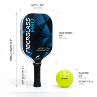 Ensemble d'accessoires pour raquette de pickleball, sac de raquette personnalisé, équipement sportif professionnel avec housse de raquette de haute qualité