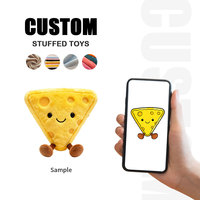 Collection de jouets en peluche en coton personnalisés, thème dessert, peluche en forme de pain, peluche alimentaire avec rembourrage en coton PP