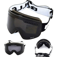 Masque de ski à lentille magnétique anti-buée UV400, compatible casque sans monture, équipement de sport pour la neige
