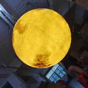 Lámpara de Techo ECOJAS Moon, Decoración de Ambiente de Diseño, Luminarias con Impresión 3D de Planeta, Lámpara Lunar para Exteriores P-0523 - Product Image 5