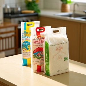<span class=keywords><strong>Sacs</strong></span> en plastique de qualité alimentaire pour emballage de snacks et de bouillies de <span class=keywords><strong>millet</strong></span>, avec poignée de transport, soufflet latéral et joint imprimé en feuille d'aluminium, fournisseur d'usine - Product Image 1