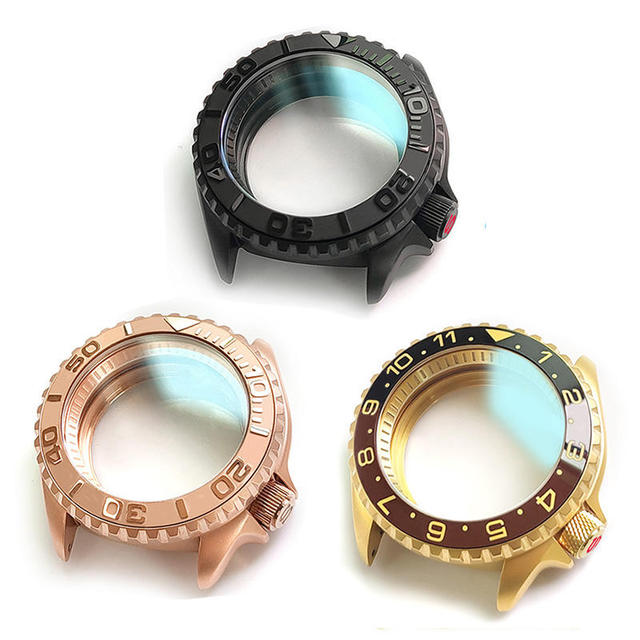 New Custom Matte Watch Case Fit for NH35 NH36 4R 6R Movement for SEIKO SKX007 Sapphire Crystal 20ATM Waterproof Watch Case Parts