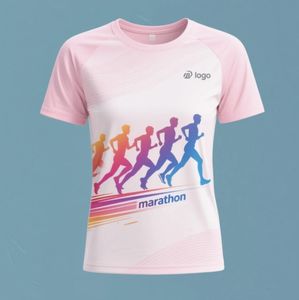 Séchage rapide et respirant ensemble de vêtements de sport hommes et femmes T-shirts à manches courtes vêtements d'entraînement en gros - Product Image 6