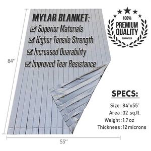 Selimut Termal Surya Darurat Dongguan Risen Aluminium Mylar Foil untuk Penggunaan Pertolongan Pertama Pengungsi di Luar Ruangan, Dapat Digunakan Kembali - Product Image 2