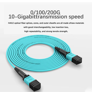 Câble à fibres optiques tressées de 40 mètres, 12 cœurs, adoptant une <span class=keywords><strong>fibre</strong></span> multimode OM3-300 de qualité supérieure - Product Image 3