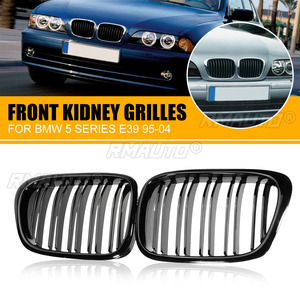 2 pièces Grilles de calandre avant brillantes couleur M pour BMW E39 Série 5 525 528 530 540 M5 1997 1998 1999 2000 2001 2002 2003 - Product Image 2