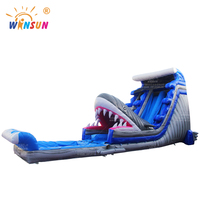 Grand toboggan aquatique gonflable pour adultes et enfants, en PVC, pour usage extérieur, pour parcs aquatiques, WINSUN WSS-355, 100-500 kg