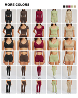 Ensemble de vêtements de sport respirants personnalisés pour femmes : shorts doux, soutien-gorge et tenue de yoga à séchage rapide