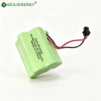 Pack de batteries rechargeables GeiLiEnergy personnalisées 6 volts NiMH AAA 800 mAh 6V avec prise SM 2P pour jouets télécommandés