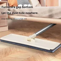 Chiffon de rechange pour serpillière robuste à friction, à fixation plate, sans effort, avec essorage intégré, pour poussière et nettoyage rapide