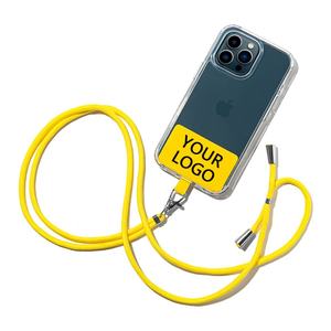 Cordon universel long transparent avec patch promotionnel, réglable, personnalisable avec LOGO, pour téléphone portable, collier bandoulière, sangle de téléphone, lanière - Product Image 2