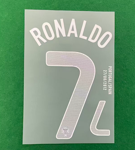 Livraison Gratuite – Nouveau Patch de Football Rétro 2012 <span class=keywords><strong>RONALDO</strong></span> <span class=keywords><strong>FIGO</strong></span> NANI – Matériaux Flocage et Impression Thermocollante pour Maillot de Domicile - Product Image 3