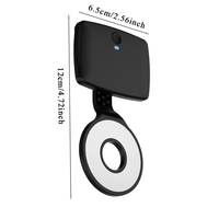Lampe de lecture LED pour la nuit, anti-lumière bleue, bande lumineuse pour téléphone portable, fixation magnétique, blanc chaud, noir, chambre à coucher