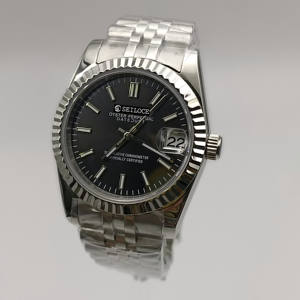 Reloj de Pulsera de Acero Inoxidable de Moda, Lujoso y Elegante, Mecánico Automático NH35 SEILOCE, Clásico y Sencillo, de Excelente Calidad - Product Image 2