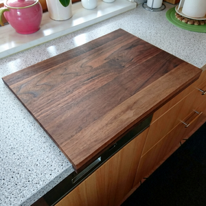Planche à découper artisanale en bois d'acacia naturel, durable, faite à la main, de forme rectangulaire, épaisseur 1,2 cm, compatible lave-vaisselle, outil de cuisine pour - Product Image 1