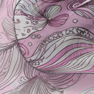 Bufanda de Mujer con Diseño Pintado a Mano, Estilo Étnico, 100% Poliéster, Transpirable, Ligera, para Todas las Temporadas, en Oferta - Product Image 4