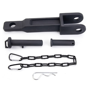 Crochet de remorquage avec goupille de traction et goupille de châssis pour Peterbilt 384 Kenworth T170 en acier noir - Product Image 4