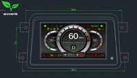 E645 Grosir Speedometer Dasbor Layar TFT 7 Inci Harga untuk Kendaraan Listrik Mobil Energi Baru