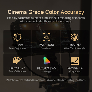 Accsoon Cineview <span class=keywords><strong>M7</strong></span> Pro 7 ''OLED Transmisor de video inalámbrico 1080P 1000Nits 350m Rango RX/TX <span class=keywords><strong>Monitor</strong></span> todo en uno para fotografía - Product Image 2