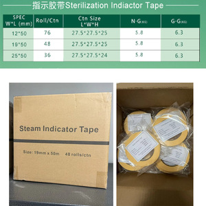 Nhiệt Độ Cao Chịu Mài Mòn Bệnh Viện Cung Cấp Phòng Hàng Tiêu Dùng Áp Lực Hơi Nước Khử Trùng Chỉ Số Băng Dính Giấy Phim - Product Image 4