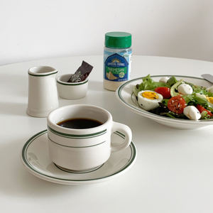 Tasse à café arabe en céramique 6.8 oz couleur minimaliste ensemble tasse et plat cadeaux <span class=keywords><strong>de</strong></span> fête d'affaires - Product Image 5