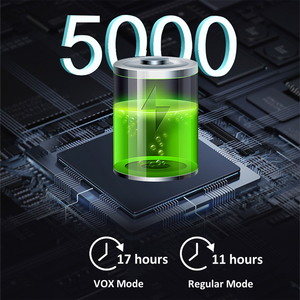 Microphone haute sensibilité à faible rayonnement 1000ft détection de son de conversation bidirectionnelle Mode VOX <span class=keywords><strong>batterie</strong></span> 5000mAh moniteur bébé 5 pouces - Product Image 5