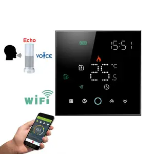 Termostato digital para el hogar, termostato de habitación con WiFi, calefacción tuya, termostato con ECHO Control, CA de 220V