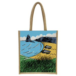 Bolsas de Compras, Bolsa de Mano, Bolsas de Yute con Estampado de Moda, Fabricadas en India, Bengala Occidental - Product Image 6