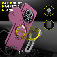 Coque de téléphone antichoc avec protection d'objectif coulissante et anneau rotatif pour Redmi Note 17 Pro Max 15 Pro Plus 14 13 Pro