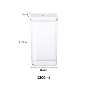 محكم تكويم حاويات طعام الثلاجة البلاستيك المنظم الغذاء صناديق صناديق التخزين مع غطاء - Product Image 6