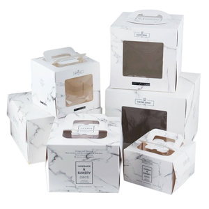 Cá Nhân Dùng Một Lần Giấy Nhỏ Tiramisu Tráng Miệng Bánh Bao Bì Hộp Giáng Sinh Ưa Thích Nhựa Hộp Bánh Với Cửa Sổ - Product Image 6