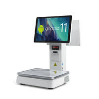 Caja Registradora Táctil Directa de Fábrica para Supermercado, Frutas Frescas Marinadas, Android Inteligente, Comercial con Función de Pesaje