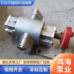 Pompe à lubrification externe en acier inoxydable Fxa, matériau 304, pompe à engrenages rotative à entraînement électrique pour le transport d'huile hydraulique - Product Image 4