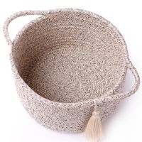 Ensemble de paniers cadeaux en corde tressée style ferme, 2 jolies boîtes de rangement pour cadeaux de baby shower, rangement de maquillage, salle de bain, bureau