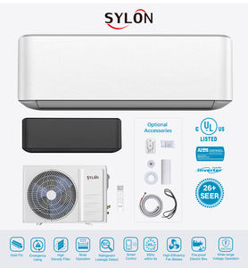 Personnalisez les climatiseurs à onduleur de type mini split de 9000Btu 0,75 tonne avec double radiateur/évaporateur doré dans un système de contrôle intelligent - Product Image 2