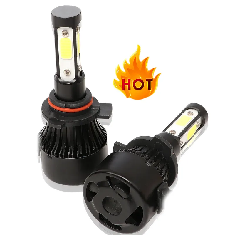 2024 Exontek meilleur vendeur faros X7 9012 HIR2 360 lumière 4 côtés COB Led ampoule de phare de voiture pour lentille S2 72W phare automatique antibrouillard