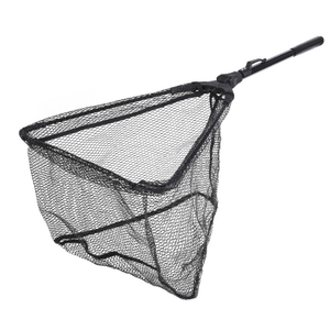 78CM Faltbares Fisch-Kescher Tragbares zusammen klappbares dreieckiges Fliegen fischen mit langem Griff - Product Image 4
