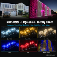Guirlandes LED d'extérieur, imperméables, pour décoration de Noël, parcs à thème, hôtels, complexes hôteliers, façades de bâtiments, taille personnalisée