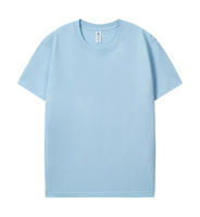 T-shirt uni en coton biologique de haute qualité, col rond, coupe confortable, tissu épais, impression personnalisée du logo, t-shirt pour homme