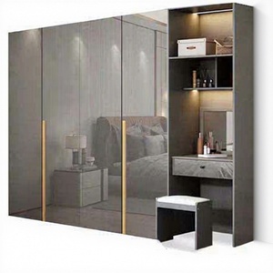 Armoires encastrées en bois TENNGCE TC-716, design moderne, écologiques, grande capacité, rangement portable pour chambre à coucher, services de conception gratuits - Product Image 1