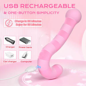 Doppel köpfige Fragezeichen geformte Massage Vibrator Klitoris stimulator Pink Vib rating Lady Vibrator Sexspielzeug für Frauen - Product Image 4