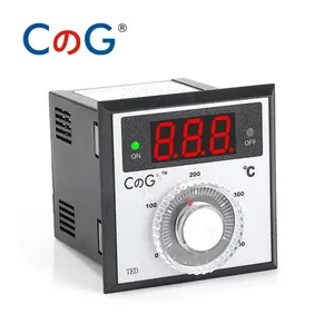 72 × 72ミリメートルTED Controller TemperatureためにOven AC220V 24V 380V Knob 0-100 200 Digital Temperature ControllerためIncubator