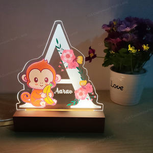 Envío de la gota Luz de nombre personalizada Luz de noche personalizada Bebé, Baby Shower Regalos Lámparas de noche - Product Image 3
