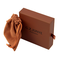 Boîte d'emballage de luxe pour bijoux avec tiroir, logo personnalisé, couleur personnalisée, taille personnalisée, matériaux recyclés, boîtes rigides en papier couché pour montres et bagues