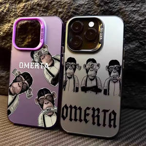 เคสแข็งดีไซน์เนอร์เทรนด์แฟชั่นสำหรับผู้ชาย<span class=keywords><strong>หน้ากาก</strong></span> Omerta สำหรับ iPhone 17 16 15 14 PRO MAX - Product Image 5