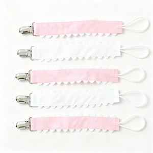 Personalisierter Baby-Schnullerclip mit individuellem Namen, besticktes Band, Schnullerhalter, Geschenk für Neugeborene, Beißring-Clip für Babys, Geschenk zur Babyparty - Product Image 4