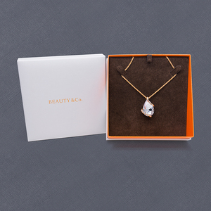 Venta al por mayor de encargo blanco caja de regalo <span class=keywords><strong>para</strong></span> pulsera colgante anillo conjunto de joyas de embalaje - Product Image 5