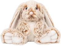 Coussin chauffant en peluche courte en forme de lapin Happy Fuel, 1,5 lb, pour soulager les crampes menstruelles et les douleurs, cadeau d'anniversaire